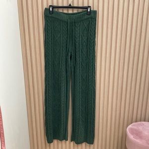 Cable knit soft knit pant